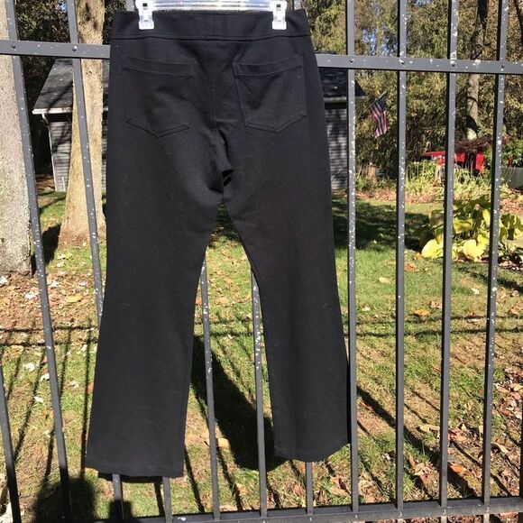 Sno Skins black button-front boot-cut pants - Picture 2 of 4